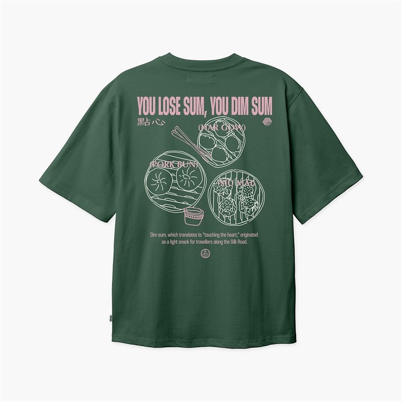 Woodbird Herren Baine Dim Sum T Shirt Dark Green - Bild 1