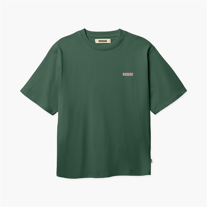 Woodbird Herren Baine Dim Sum T Shirt Dark Green - Bild 2