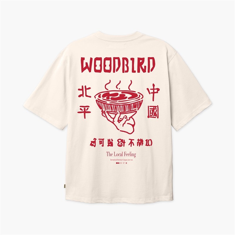 Woodbird Heren Baine Serve T-shirt Off White