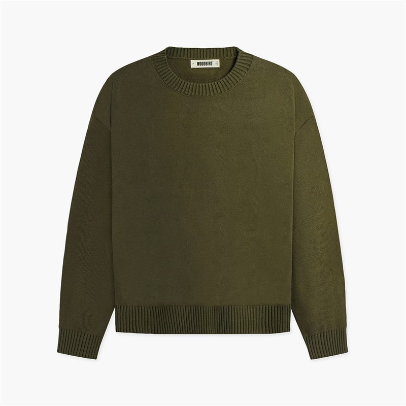Woodbird Heren Kurt Art Crew Neck Sweatshirt Dark Brown - Afbeelding 2