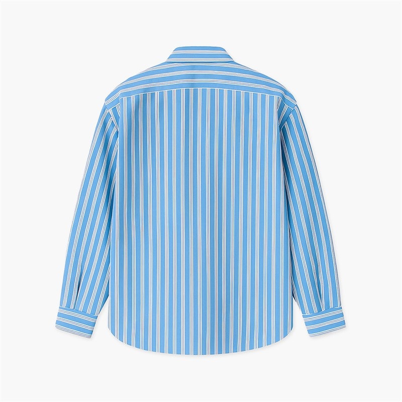 Woodbird Heren Buzo Classic Shirt Blue Stripe - Afbeelding 2