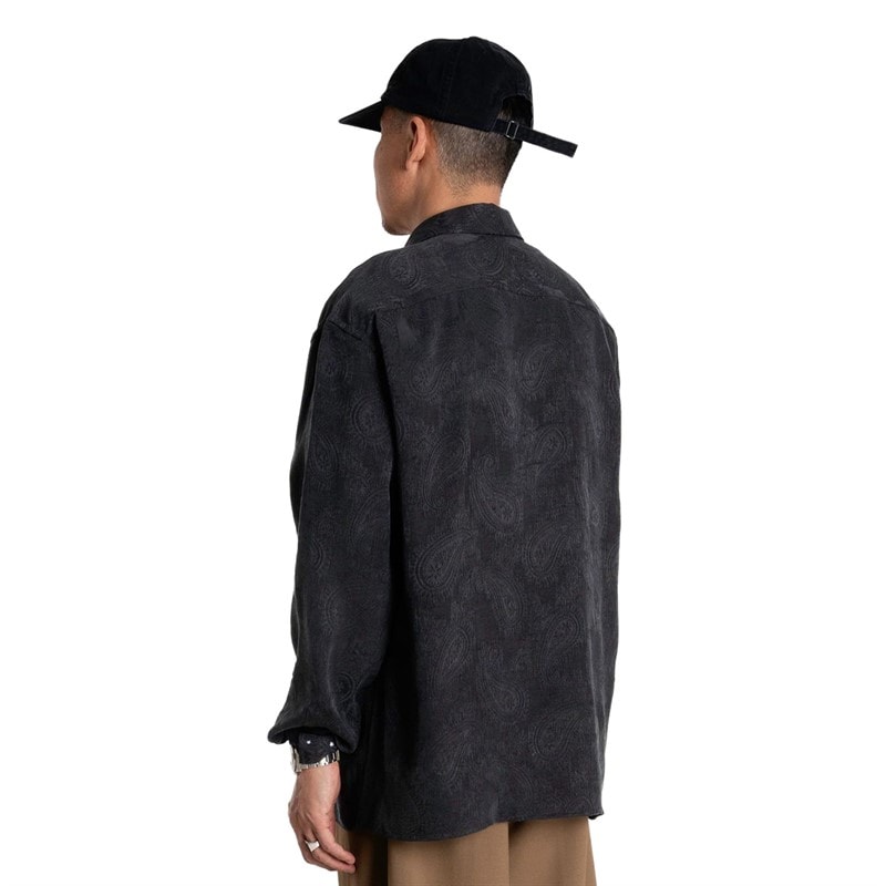 Woodbird Heren Buzo Paisley Shirt Zwart - Afbeelding 2