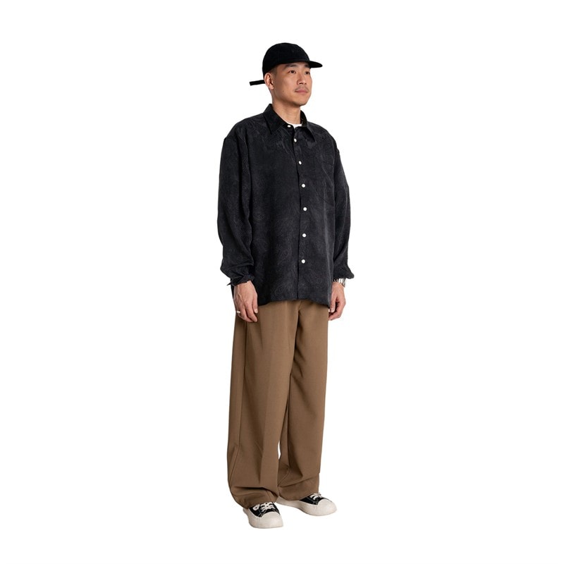 Woodbird Heren Buzo Paisley Shirt Zwart - Afbeelding 3