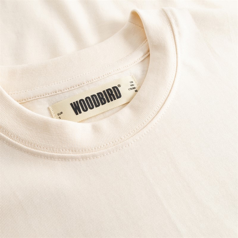 Woodbird Heren Baine Wok T-shirt Off White - Afbeelding 5