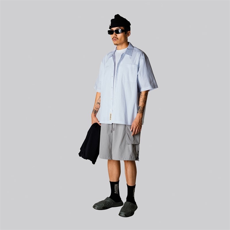 Woodbird Heren Wang Wok Shirt Light Blue - Afbeelding 3