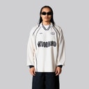 Woodbird Heren Taka Lange Mouw Poloshirt Off White