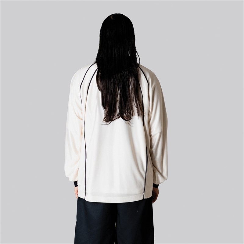 Woodbird Heren Taka Lange Mouw Poloshirt Off White - Afbeelding 2