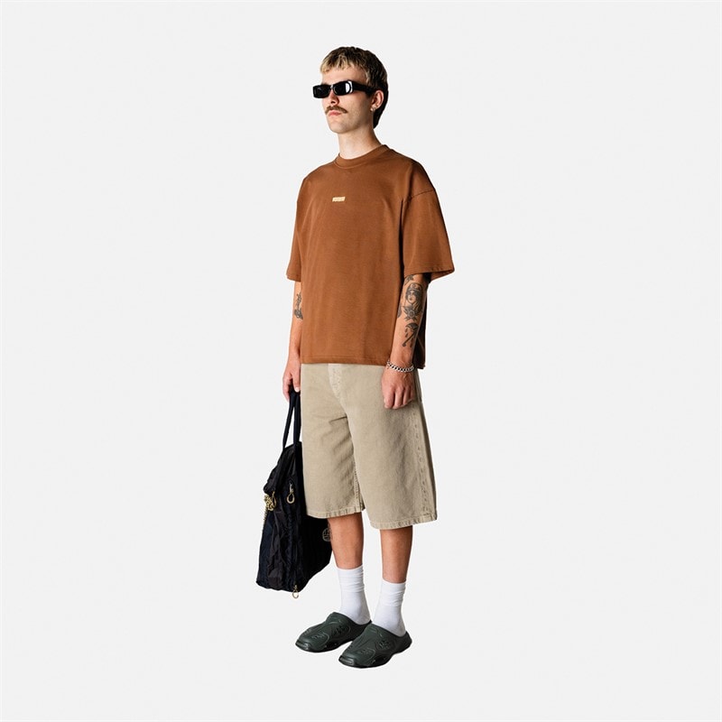 Woodbird T-shirt Homme Rayon Lion Mid Brown - Image 3