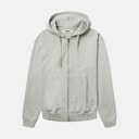 Woodbird Herren Fuji Base Zip Hoodie Light Grey Melange
