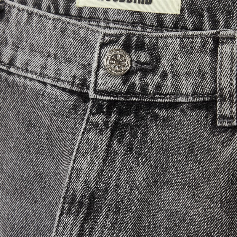 Woodbird Doc Regular Tapered jeansy dla niego kolor Szary – zdjęcie  4