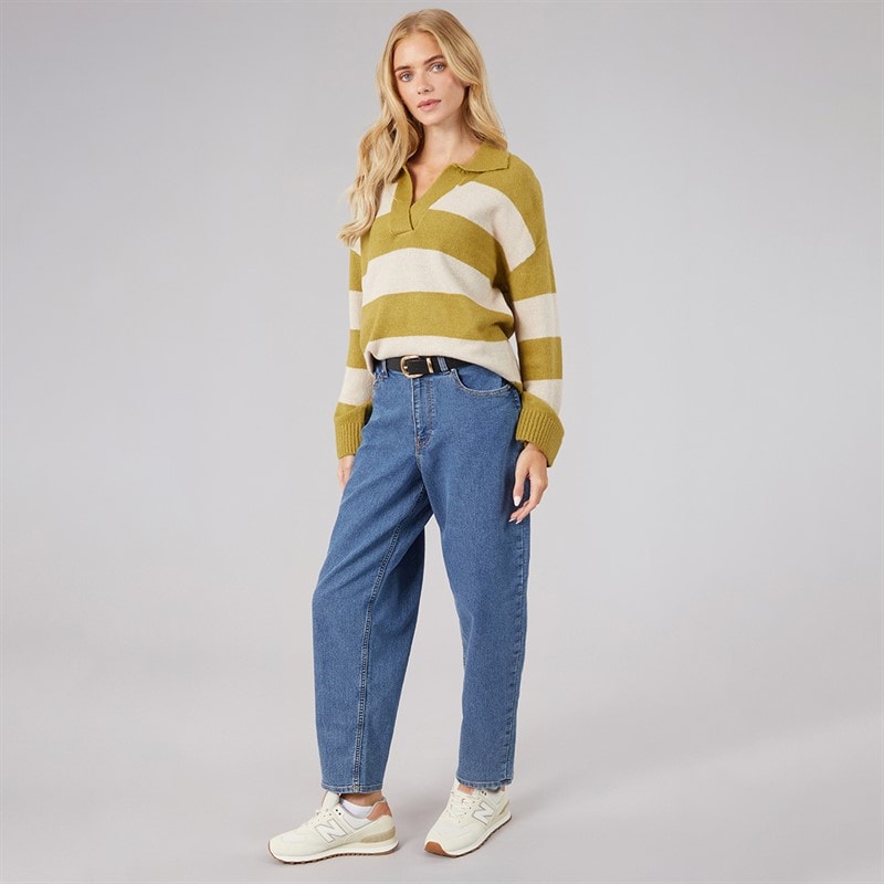 JJ REBEL dla niej jeansy Kylie Mom Fit 635 kolor Średni niebieski – zdjęcie  4