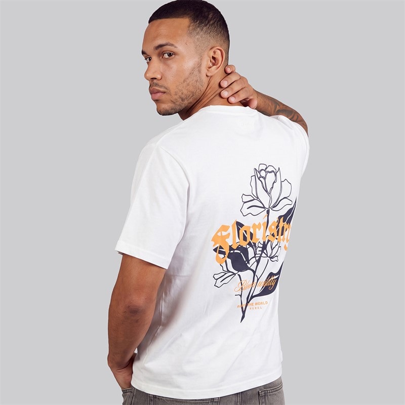 JJ REBEL T-shirt Simon dla niego kolor Biały
