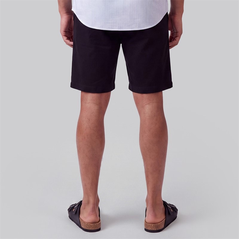 JJ REBEL Heren Zonnige Chino Korte Broek Zwart - Afbeelding 2