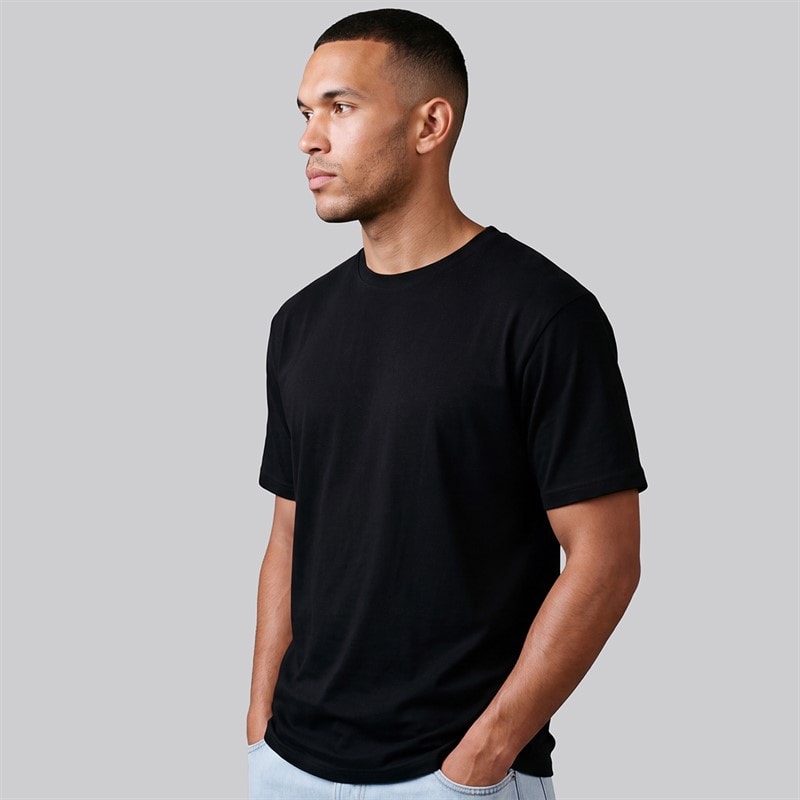 JJ REBEL Heren Simon T shirt Zwart - Afbeelding 2