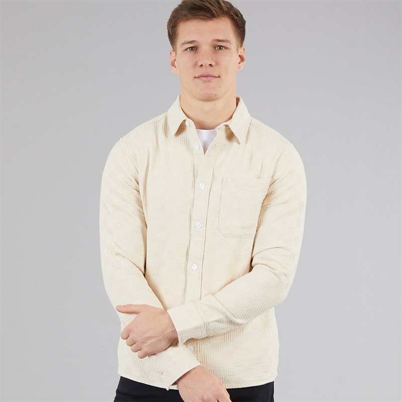 C.R.C. Herren Mosh Hemd mit Struktur Off White Offwhite - Bild 5
