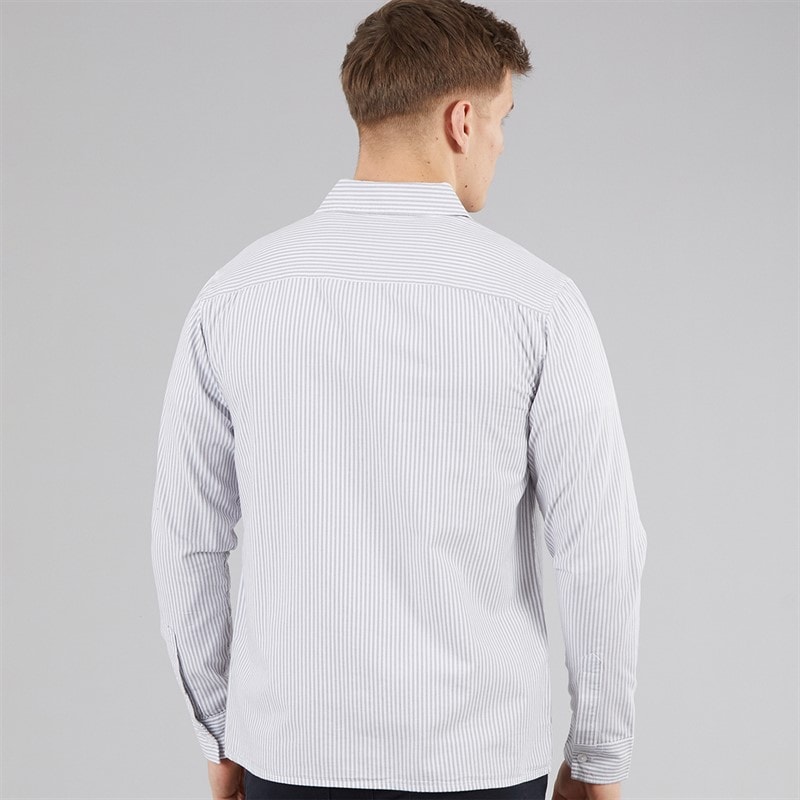 C.R.C. Heren Mosh Oxford Shirt Olive/Wit - Afbeelding 2