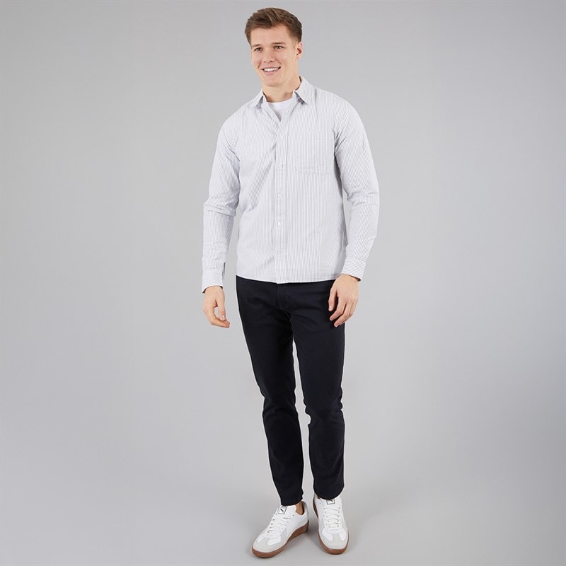 C.R.C. Heren Mosh Oxford Shirt Olive/Wit - Afbeelding 4