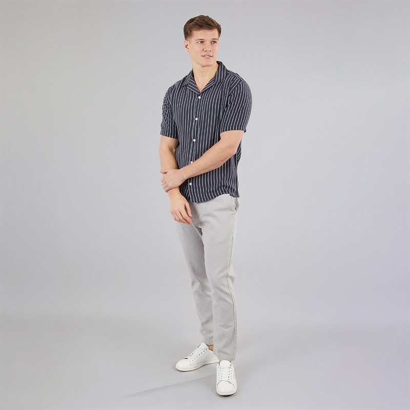 C.R.C. Heren Bessen Shirt Black Stripe - Afbeelding 4