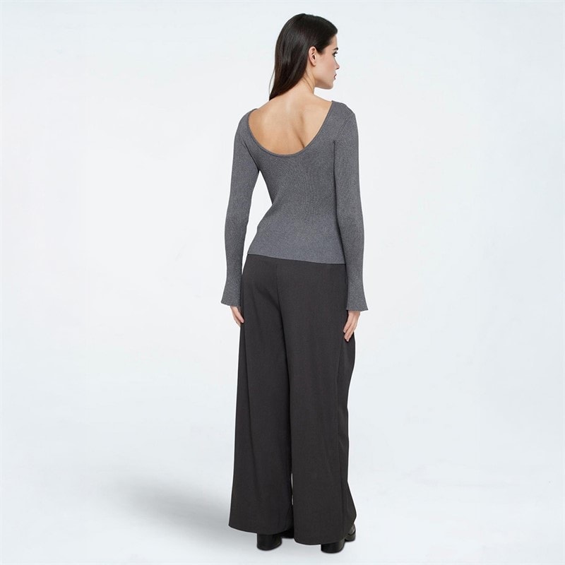 Moves Dames Twusti Trui 960M Grey Melange - Afbeelding 2
