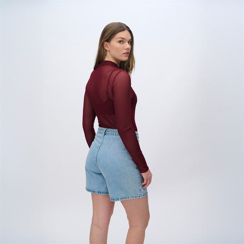 Moves Dames Filana blouse met lange mouwen 1624 Sassafras - Afbeelding 2