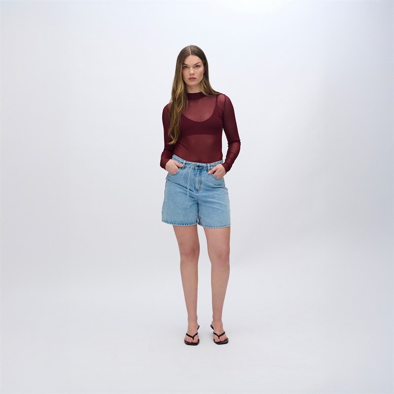 Moves Dames Filana blouse met lange mouwen 1624 Sassafras - Afbeelding 3