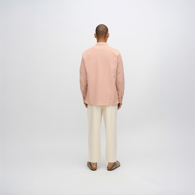 Minimum Heren Francis Lange Mouwen Shirt 1235 Sandstorm - Afbeelding 2