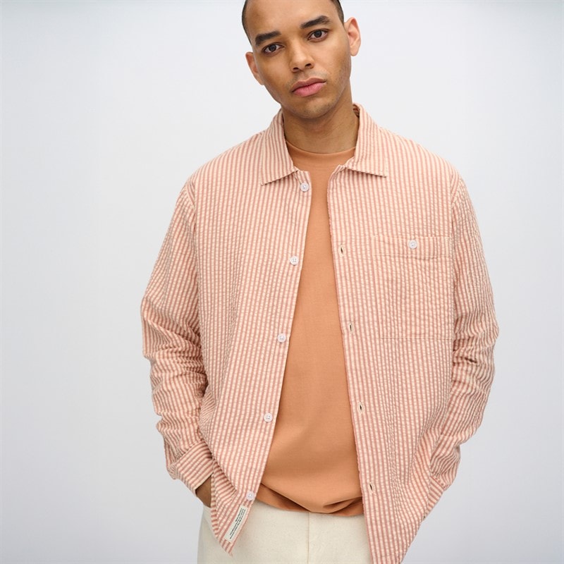 Minimum Heren Francis Lange Mouwen Shirt 1235 Sandstorm - Afbeelding 3