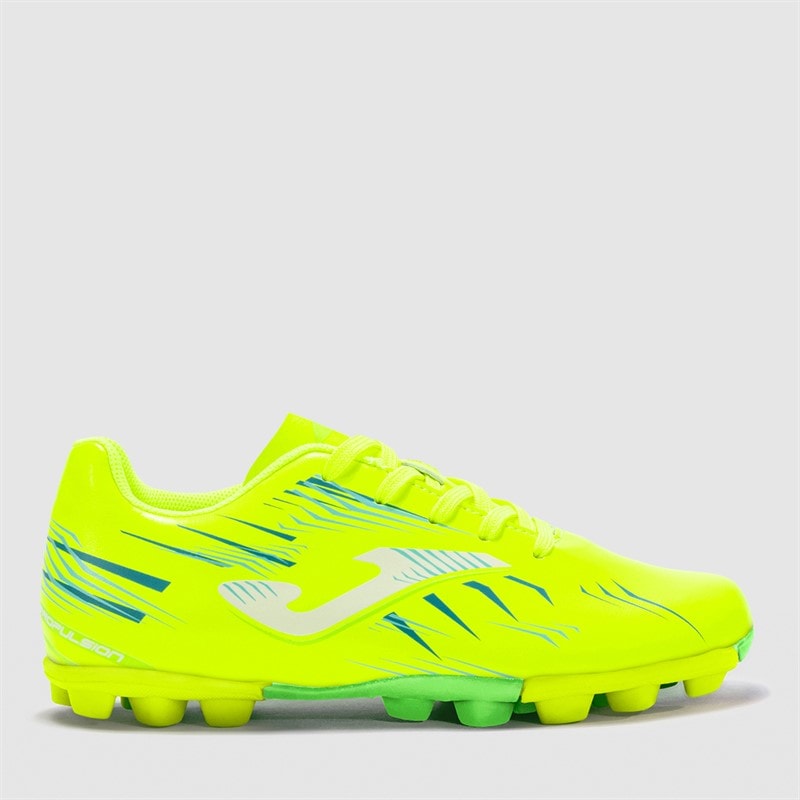 Joma Junior Propulsion 25 HG Hard Ground Voetbalschoenen Fluoro Yellow