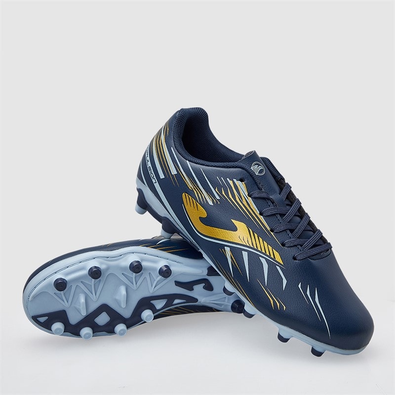 Joma Junior Propulsion 25 FG Firm Ground Voetbalschoenen Navy Blue