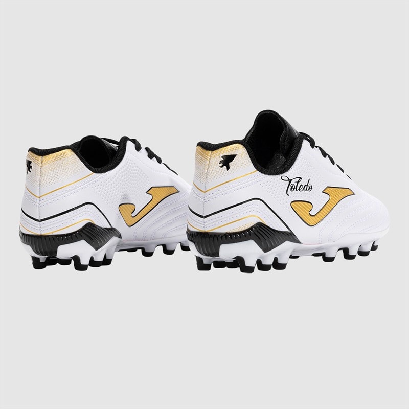 Joma Junior Toledo 25 AG Kunstgras Voetbalschoenen Wit - Afbeelding 3