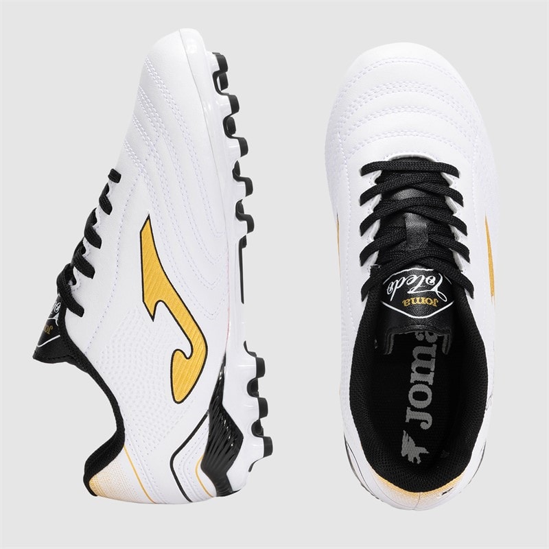 Joma Junior Toledo 25 AG Kunstgras Voetbalschoenen Wit - Afbeelding 4