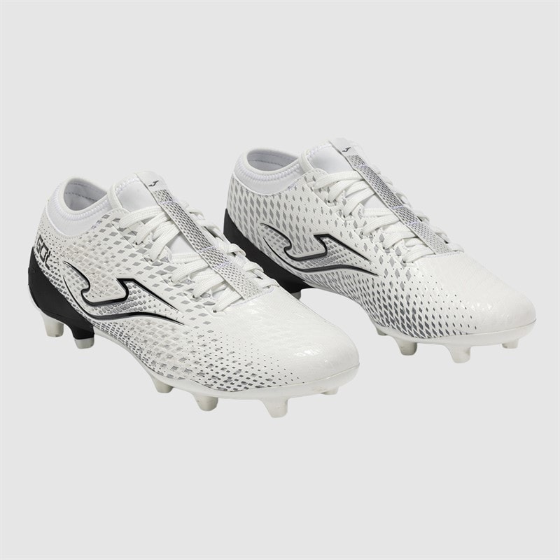 Joma Heren Gol 25 FG Firm Ground Voetbalschoenen Wit/Zwart - Afbeelding 5