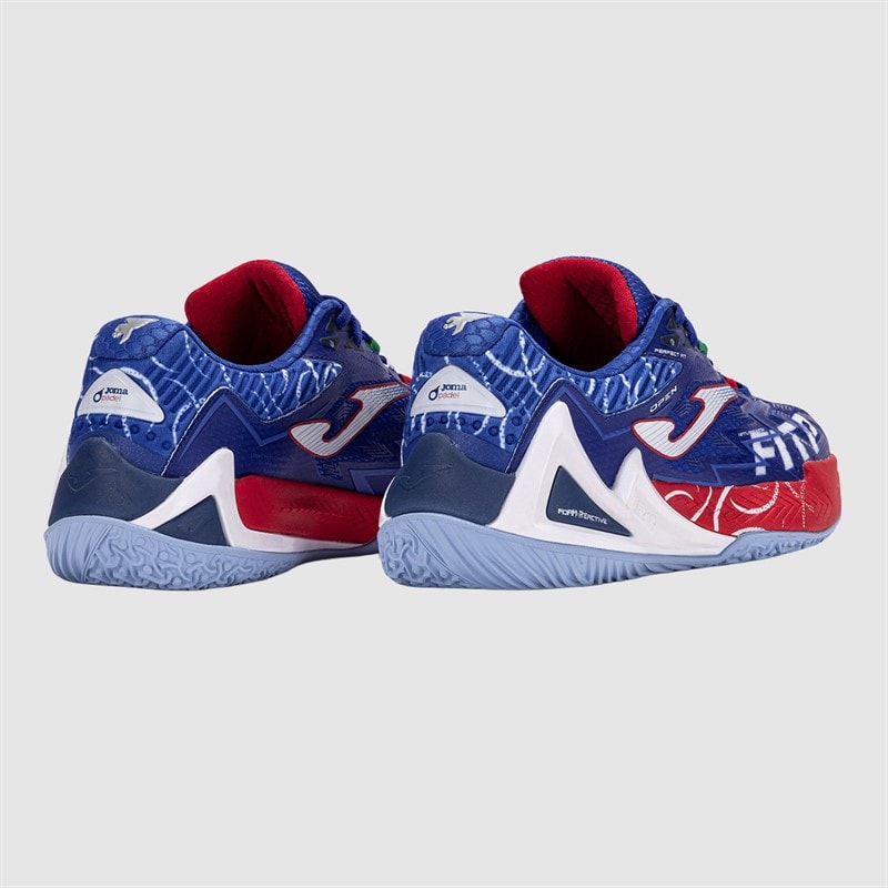 Joma Heren Open 25 Fitp Italiaanse Tennis En Padel Federatie Padel Schoenen Royal Blauw/Rood Royal Blue Red - Afbeelding 3