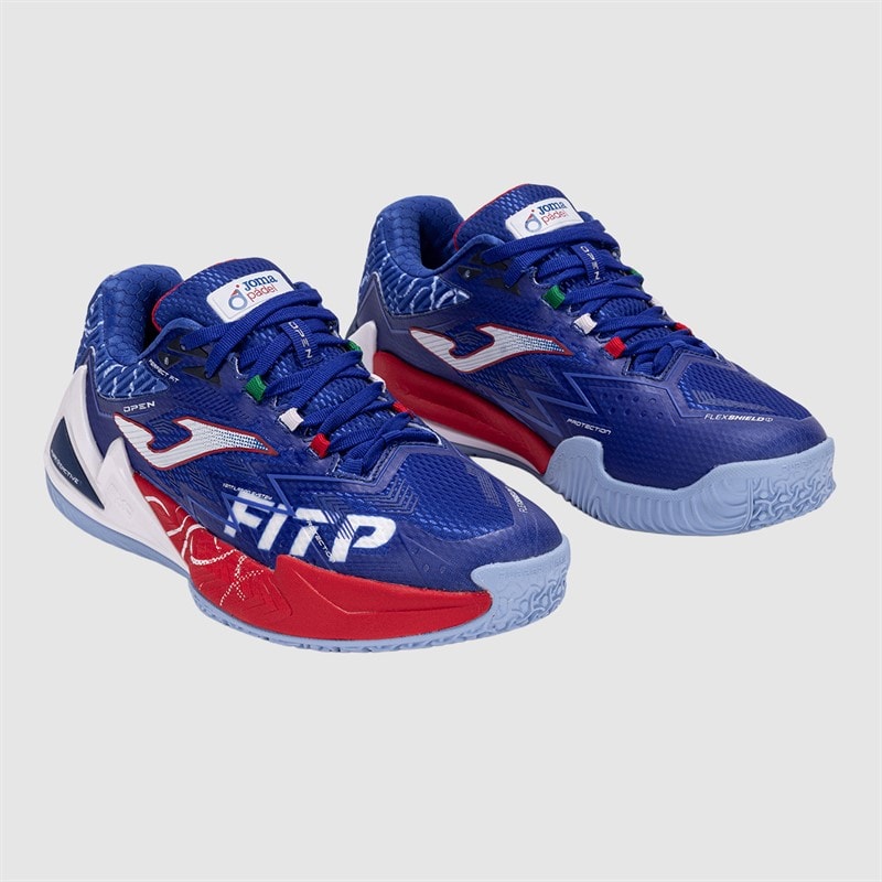 Joma Heren Open 25 Fitp Italiaanse Tennis En Padel Federatie Padel Schoenen Royal Blauw/Rood Royal Blue Red - Afbeelding 5