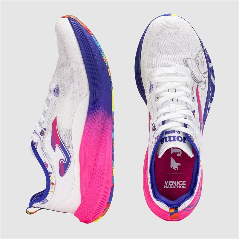 Joma Chaussures de course R1000 25 Venezia Marathon plaque carbone neutres Blanc - Image 4