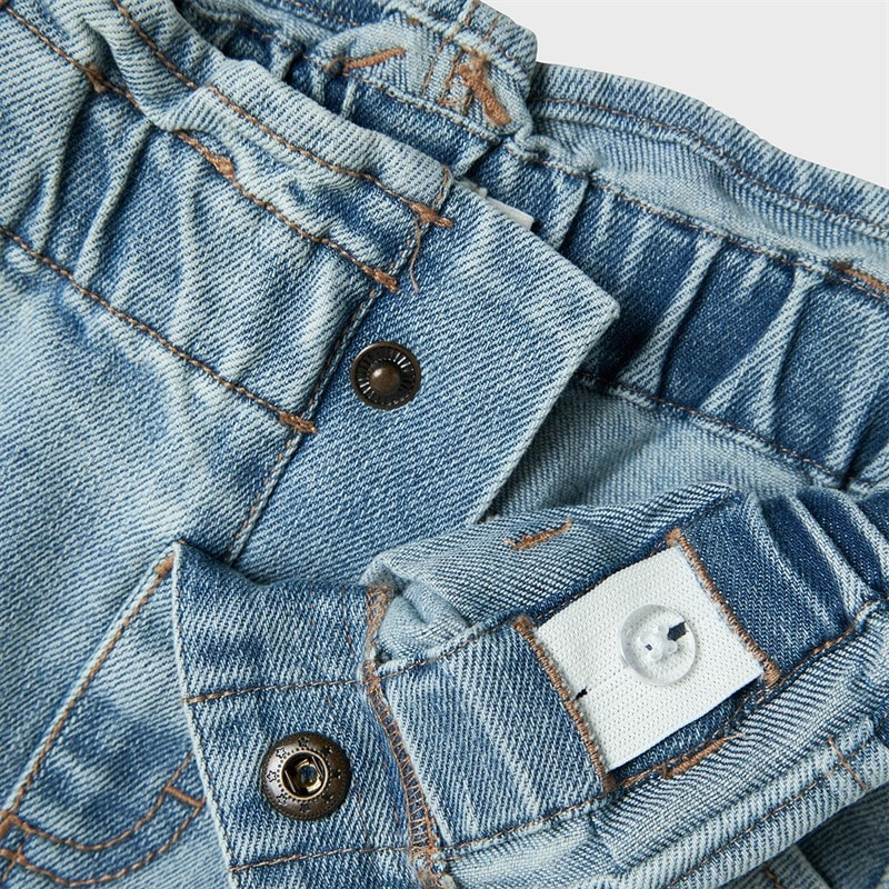 Lil' Atelier Mädchen Darlee Jeansrock Medium Blue Denim - Bild 3