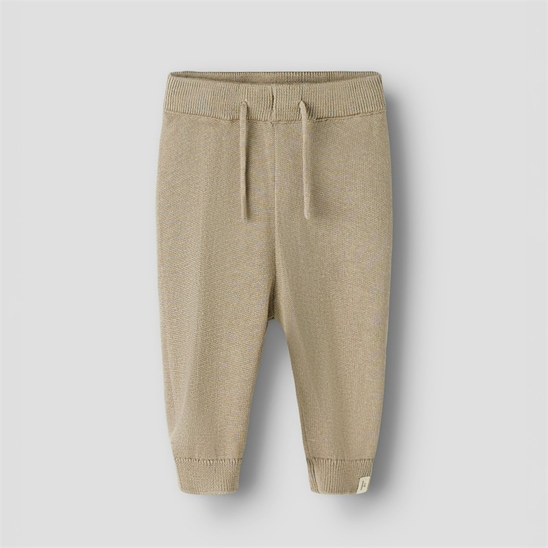 Lil' Atelier Kinderen Dundo Gebreide Broek Oxford Tan - Afbeelding 1
