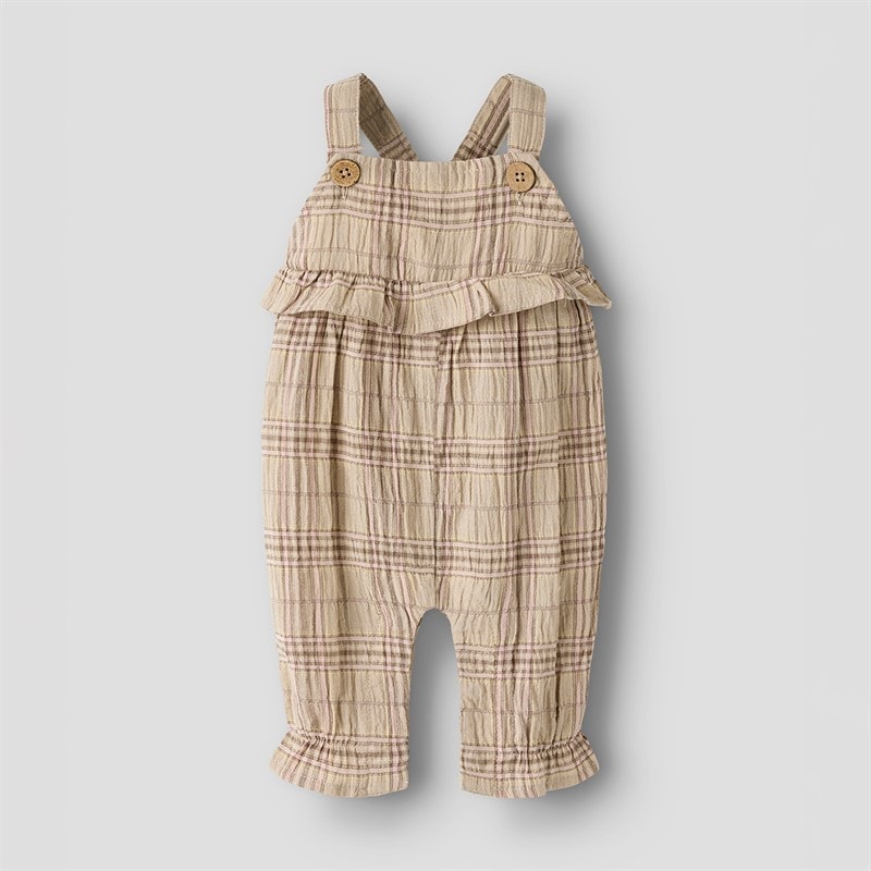 Lil' Atelier Meisjes Diema Overalls Oxford Tan
