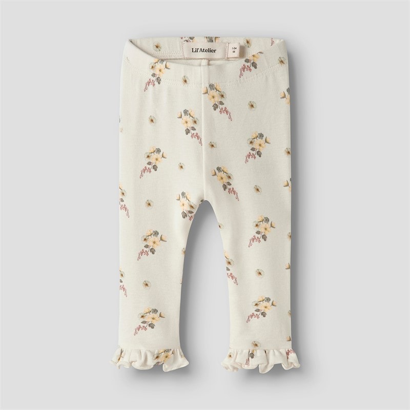 Lil' Atelier Meisjes Gayo Leggings Coconut Milk