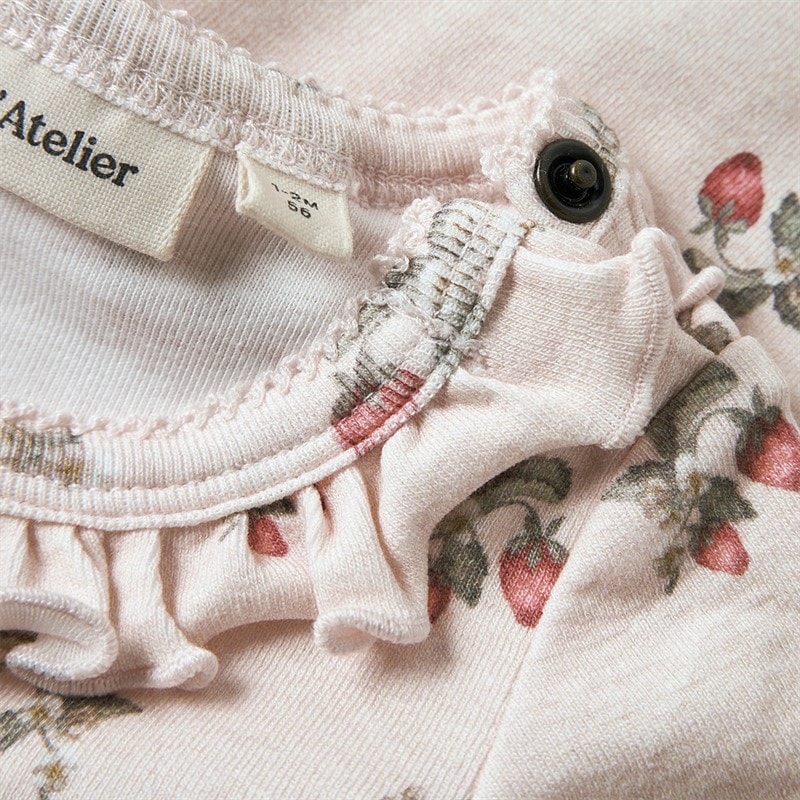Lil' Atelier Meisjes Gayo Korte Mouw Babykleding Morganite - Afbeelding 3