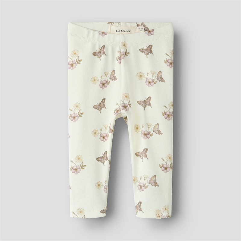 Lil' Atelier Meisjes Layo Leggings Coconut Milk