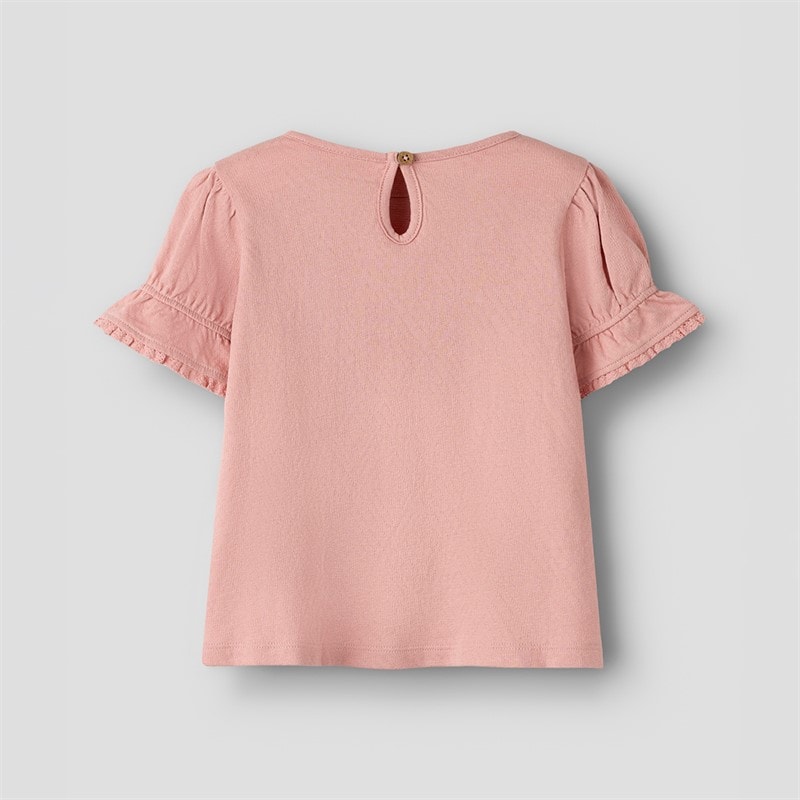 Lil' Atelier T-shirt z krótkim rękawem Halina dla dziewczynki kolor Rose Tan – zdjęcie  2