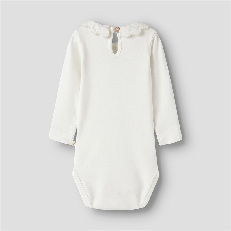Lil' Atelier Meisjes Fundo Lange Mouw Baby Pakje Coconut Milk - Afbeelding 2