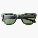 A Kjærbede Grote Kanye Zonnebril Dark Green Transparent