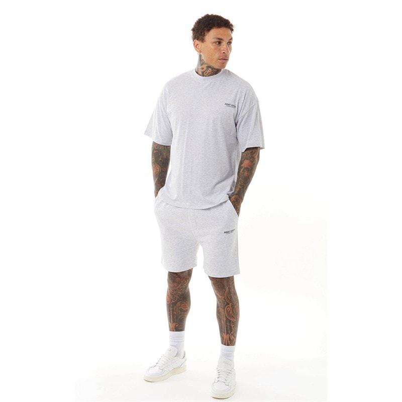 Avant Garde T-shirt Heren Lichtgrijze Melange - Afbeelding 3