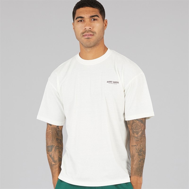 Avant Garde T-shirt Heren Ecru Creatives - Afbeelding 1