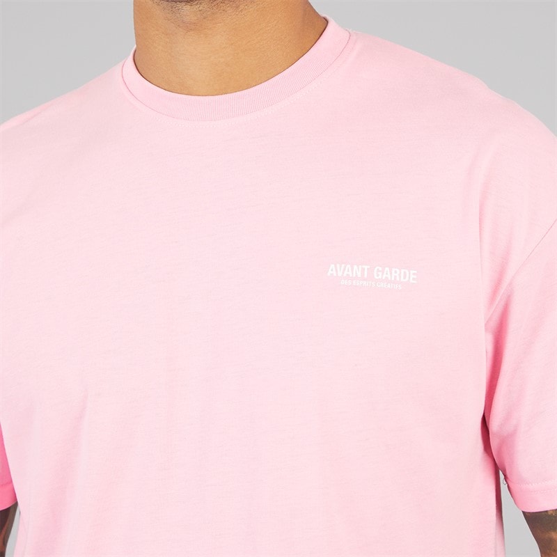 Avant Garde T-shirt rose bonbon homme - Image 3