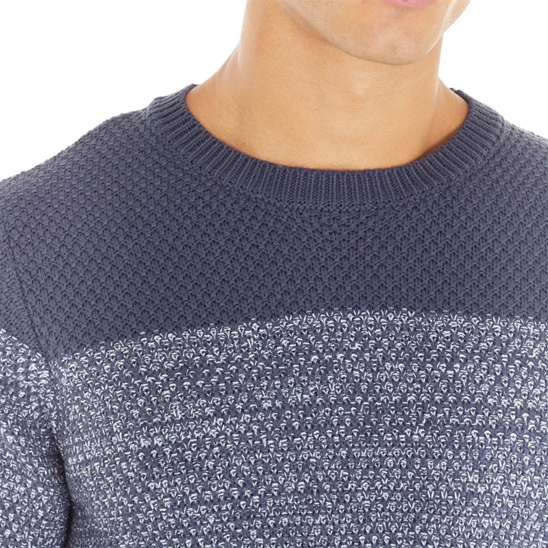 Avant Garde Trui met ronde hals voor Heren Navy - Afbeelding 3