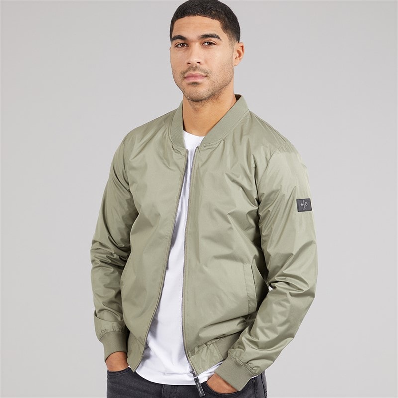 Avant Garde Heren Bomberjacke Oliv - Afbeelding 1