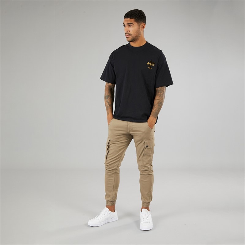 Avant Garde Męskie Ailes T-shirty Czarny – zdjęcie  4